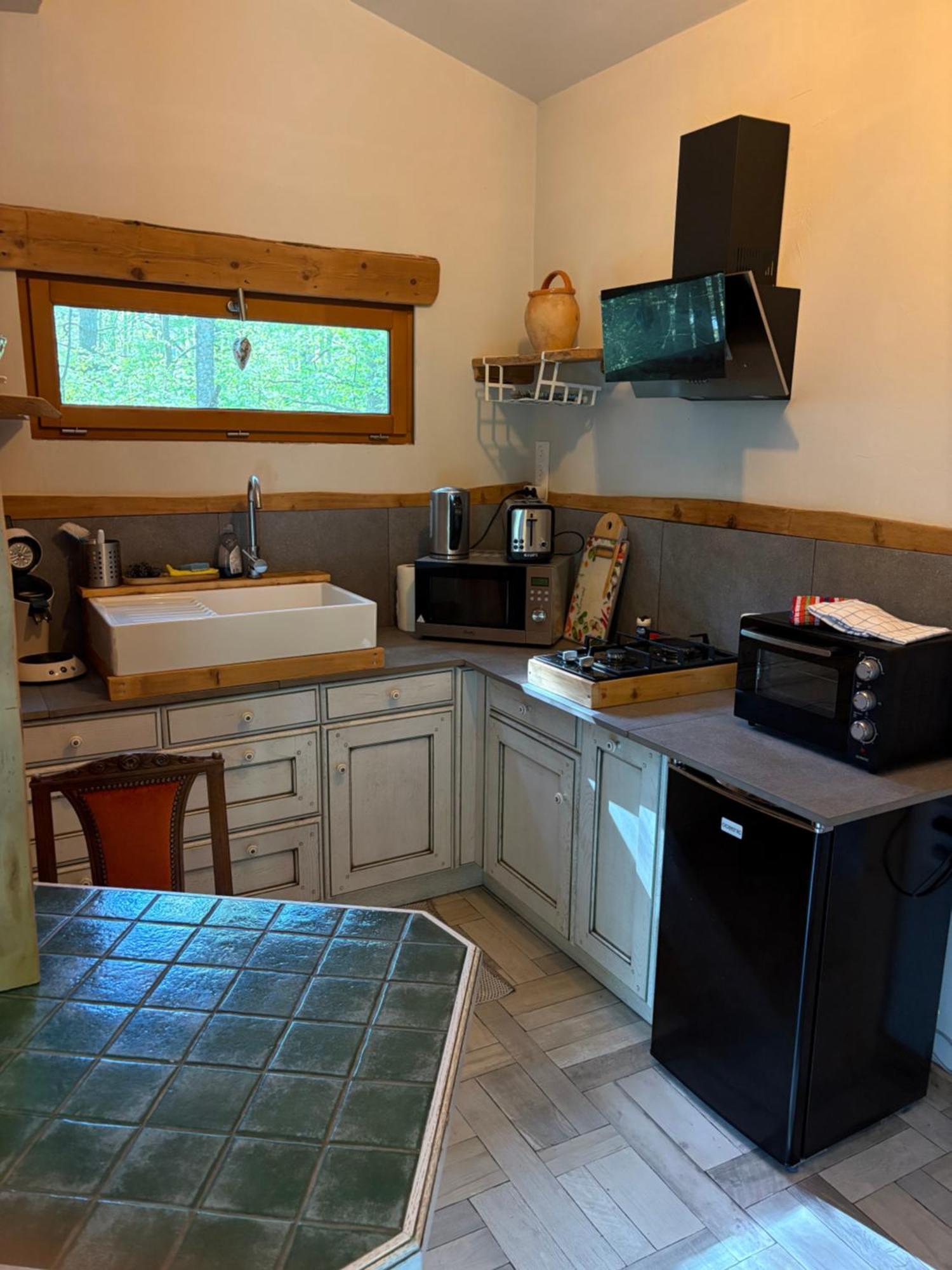 Chalet Libellule Domaine De La Mamounette Champclause Buitenkant foto