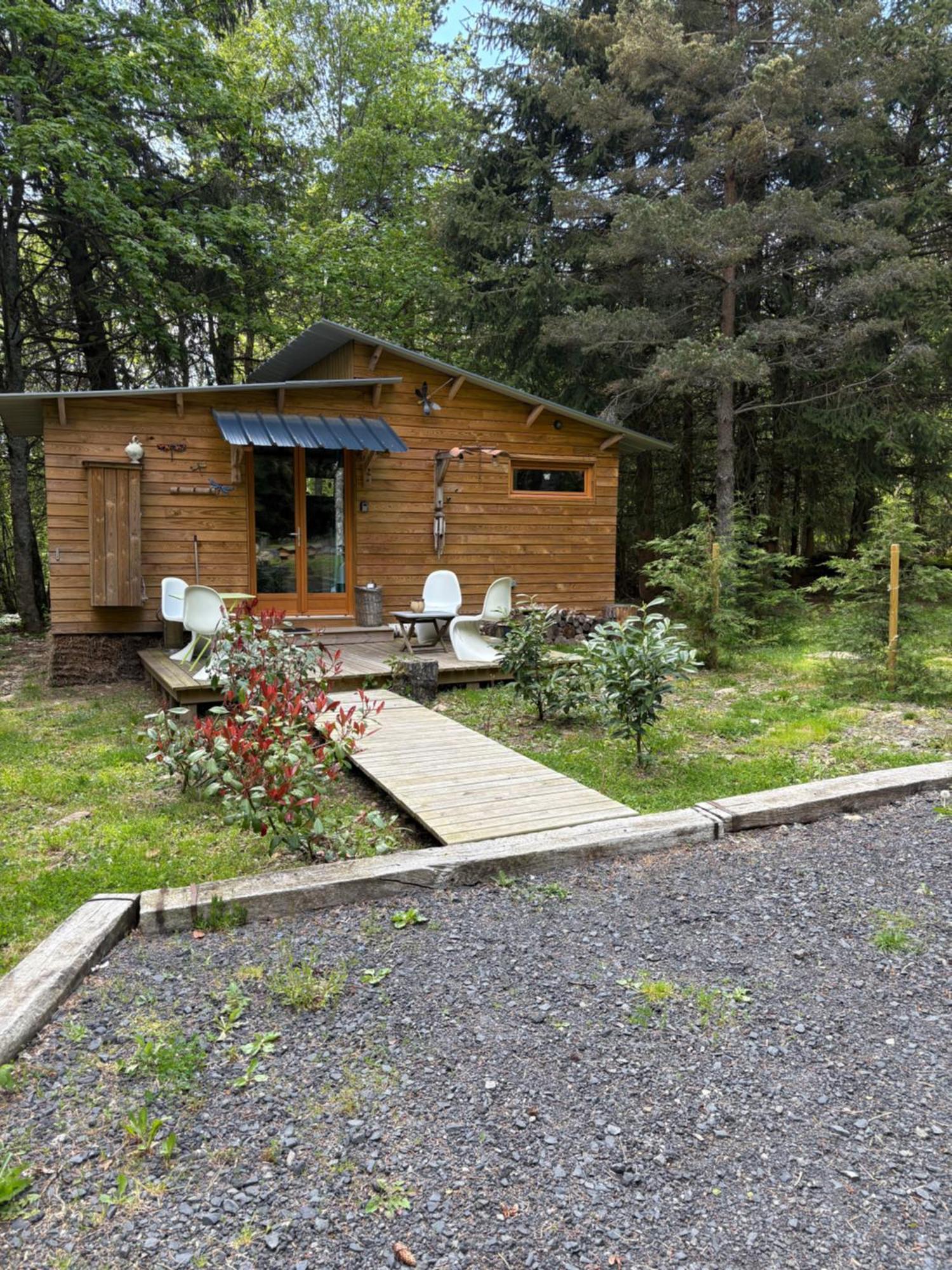 Chalet Libellule Domaine De La Mamounette Champclause Buitenkant foto